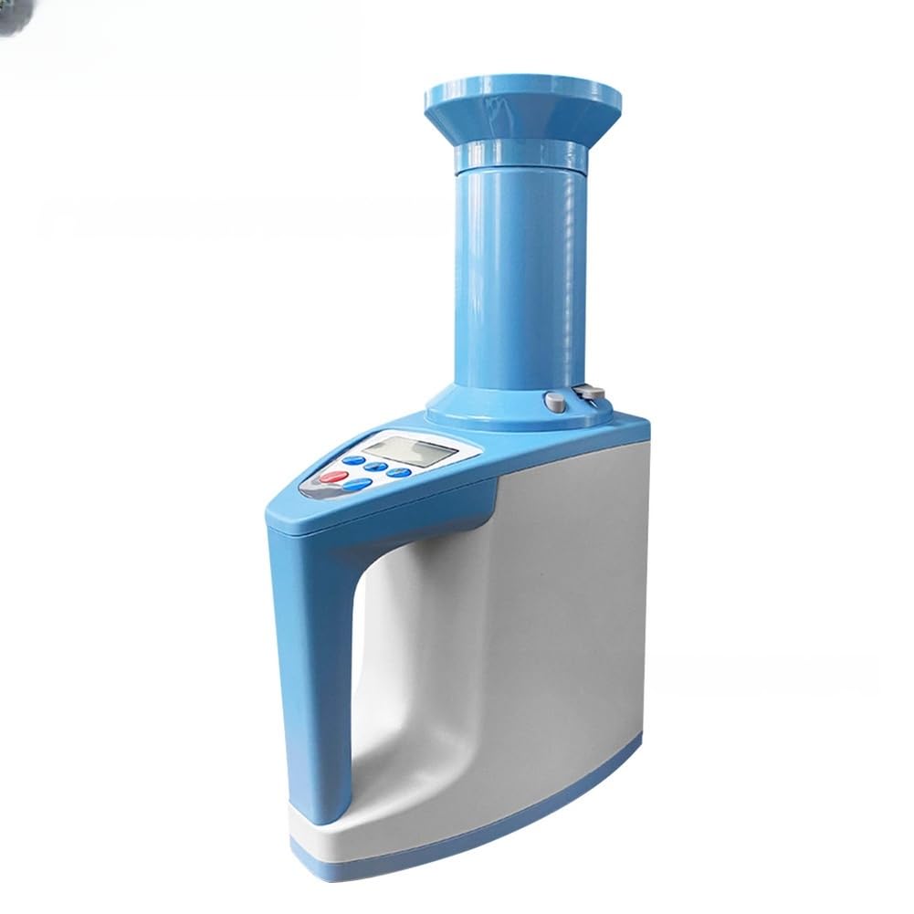 LDS2G - Medidor de humedad de grano para 35 cultivos incluyendo café y granos de cacao, comprobador rápido LCD con funciones de densidad aparente, peso y temperatura, color azul