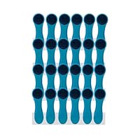 24 mollette da bucato con molle a spirale e Soft Grip Softgrip