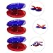 Vaguelly 1set Percussion Castanet for Safe Musical Instruments for Early Learning and Music Exploration Red Blue 6pcs