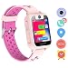 Produktbild LDB Eu Smartwatch Kinder Telefon, Uhr für Kinder Mädchen Jungen Kinderuhr Intelligent Armbanduhr mit SOS Anruf Voice Chat Stoppuhr Spiel Kid Smart Watch (Pink)