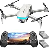 5K UHD CAMERA & REAL-TIME WIFI FPV: Immerse yourself in stunning aerial photography with the 5K Ultra HD camera. Enjoy a pilot's view through the live WiFi transmission directly to your smartphone app. Easily capture crisp photos and smooth HD videos...