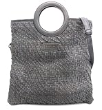 Bed|Stu Adele Tote Bag for Women - Leather Tote Bag for Travel and Work, Light Grey Rustic