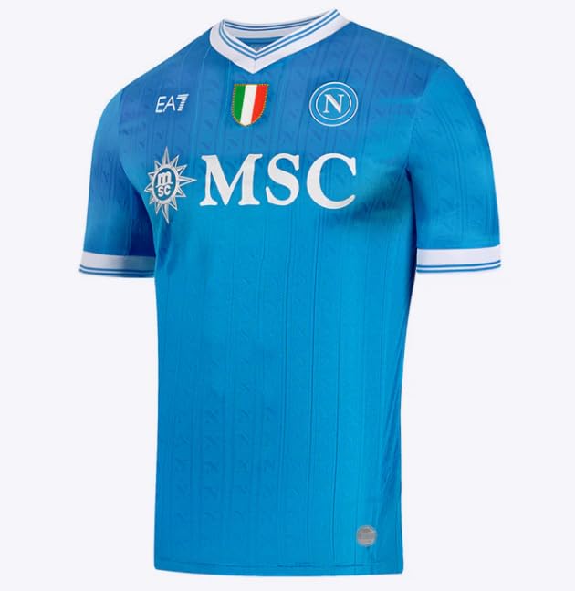SSC Napoli Unisex Maglia Gara Home Ea7 T-Shirt (3er Pack)
