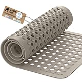 Gorilla Grip Patented Shower and Bath Mat, 35x16, Machine Washable Bathtub Mats, Extra Large Tub Mat, Drain Holes and...