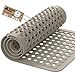 Gorilla Grip Original Patented Bath, Shower, Tub Mat, 35x16, Washable, Antibacterial, BPA, Latex, Phthalate Free, Bathtub Mats with Drain Holes, Suction Cups, XL Size Bathroom Mats, Beige Opaque