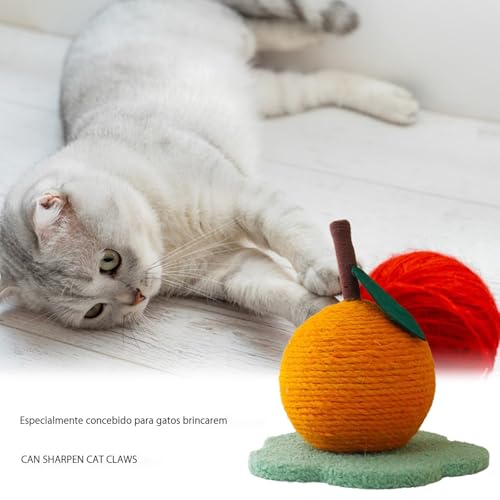Arranhador de gato sisal, brinquedo arranhador de gato-Bola segura para arranhar gatos em forma de l