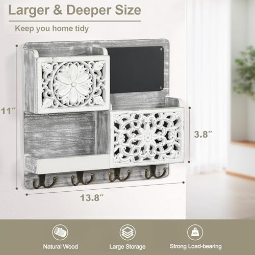 Dhmkfly Mail Organizer Wall Mounted