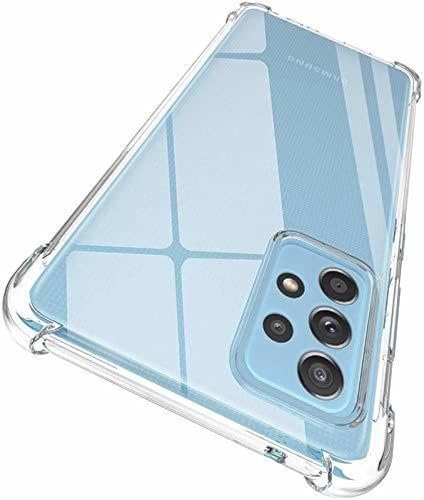 Image of BOXXO Flexible Back Cover for Samsung Galaxy A52 5G | Back Cover Transparent Clear Shockproof Case Four Corner Protection | Slim Protective Mobile Phone Cover for Samsung Galaxy A52 5G