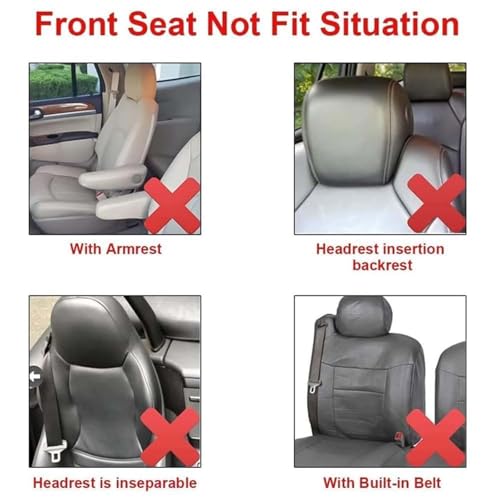 Coprisedili Auto, Per Fiat Panda 3 Series (Type 169) 2003-2006 2007 2008 2009 2010 2011 2012 Set Copri-Sedile Fodere Per Anteriori E Posteriori, Copri Sedile Set Auto Protezioni Accessori Interno - 6