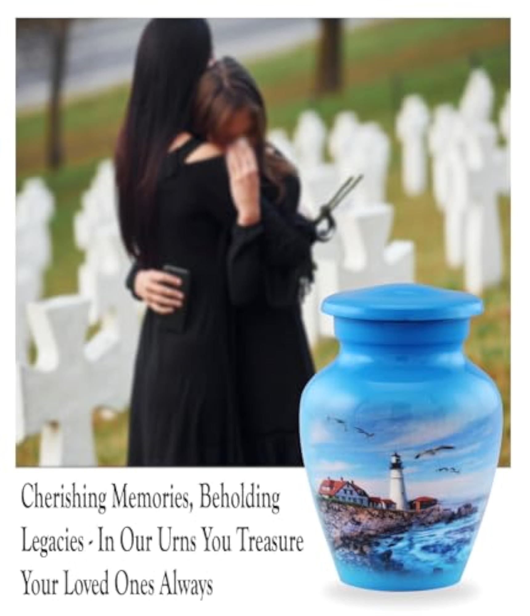 Lighthouse Keepsake Urn for Ashes