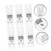 Mobestech 6Pcs Metal Shaped Vertical Blind Brackets for Easy Installation Curtain Bracket Tools for Home Use and Shower Curtains Sturdy Mounting Holders