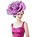 stebcece Elegant Oversized Petal Hat for Women Girls Special Occasion Fashionable Headwear Design Flower Wedding Hair Accessory