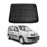 OMAC Bandeja Maletero Alfombrilla Compatible con Renault Kangoo Expression 2008-2010 Negro TPE
