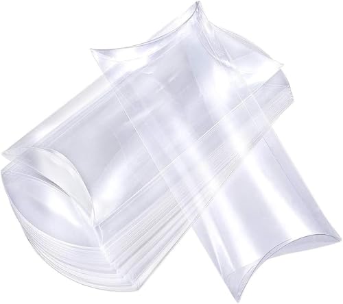 PuntoCasaStore Lot de 25 boîtes en tube transparent pour animaux de compagnie 3 x 2 x 7,5 cm – Porte-dragées bonbonnière pour mariage, baptême, diplôme,...