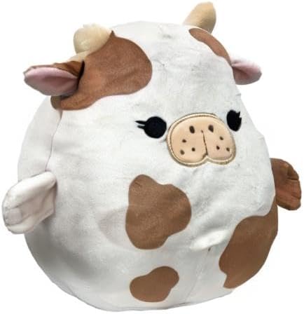 Miniatura 2 de Squishmallows Peluche Kellytoy oficial de Kellytoy Sea Life Squad Squishy Animal de peluche suave (Mopey Sea Cow, 8 pulgadas)