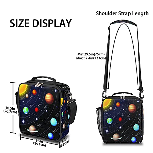 Tropicallife Space Kids Lunch Boxes, Galaxy Universe Insulated Lunch Bag For Kids With Adjustable Shoulder Strap, School Lunch Box For Boys & Girls, Reusable Adults Lunch Tote For Work Travel #TOP3