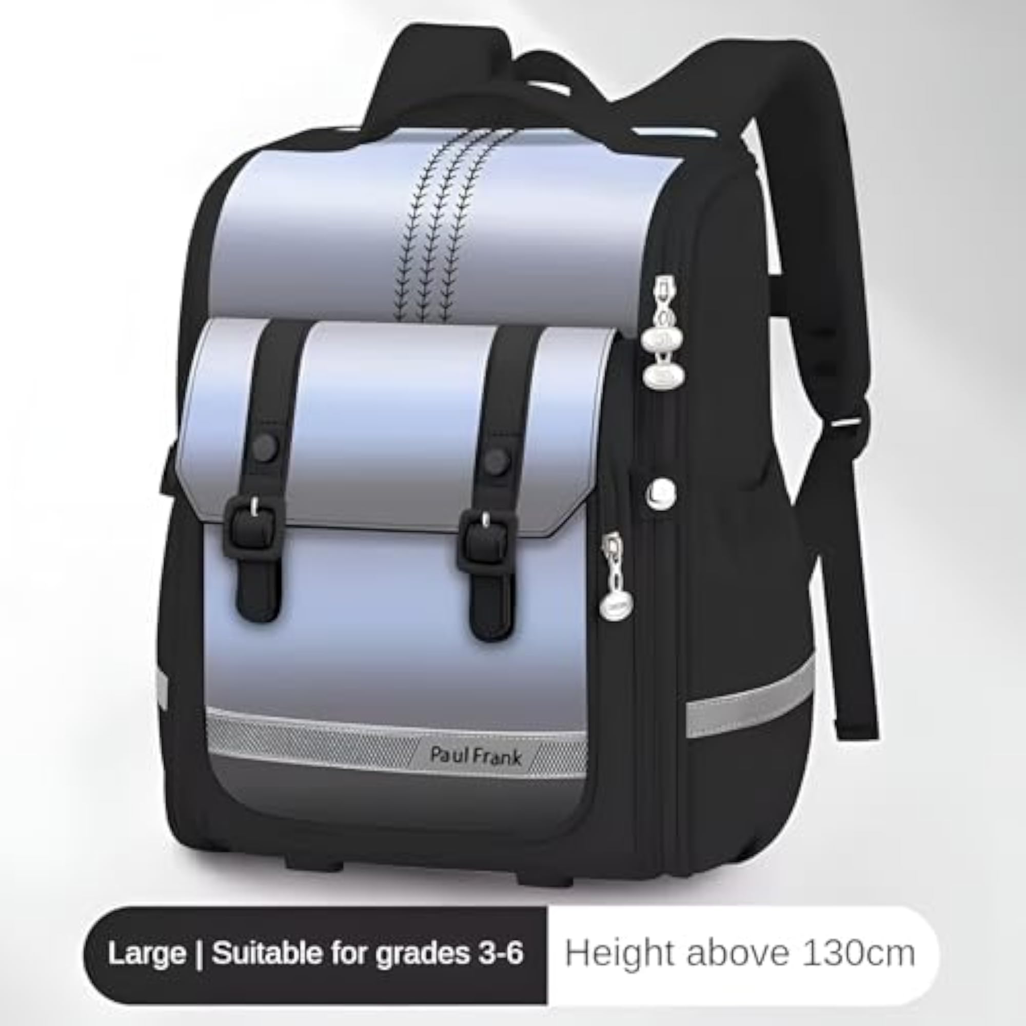Colorful Gradient School Bag, 25L Capacity