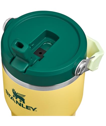 Image of STANLEY IceFlow 2.0 Flip Straw Tumbler with Handle 20 oz | Twist On Lid and Flip Up Straw | Leak Resistant Water Bottle | Insulated Stainless Steel | BPA-Free | Daffodil Emerald