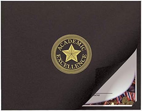 Navy Linen Folder with Gold Music Note - Set of 25