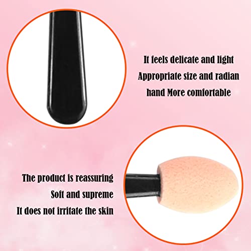 50Pcs Eyeshadow Applicator Brush Disposable Eyeshadow Brushes Sponge Eye Shadow Brush Pack Makeup Eyeshadow Sponge Applicators for Eyeliner Eye Makeup Arts Crafts Diy Nail Art Beauty Tool - Image 4
