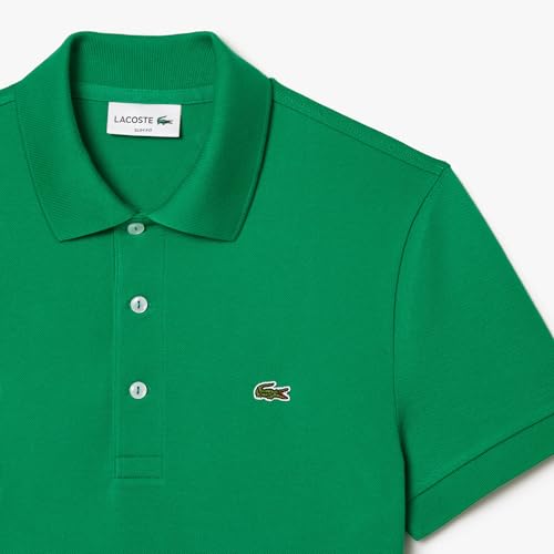 Image of Lacoste Men Cotton Blend Slim Fit Polo Shirt (PH6348 Green LDM 06), X-Large
