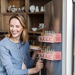 Beeveer 2 Pcs Magnetic Spice Rack for Refrigerator, Pink Heart - Image 6