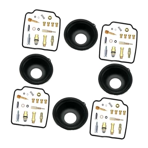 �ƌ݊������� Motorcycle Engine Diaphragm Fit For FZX750 1988-1989 FZX 750 Carburetor Repair Kit Rebuild Set �o�C�N�p�[�c(Kit e)