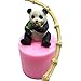 FONDUO 3D panda forma do dekoracji ciasta, pasta lukrowa forma do pieczenia czekolady, kremówka ręcznie robiona DIY forma do majsterkowania, silikonowa forma dla zwierząt wielokrotnego użytku