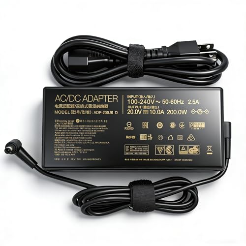 200W AC Charger Fit for Asus TUF F15 F17 A15 A17 Dash F15 FX516 FA506