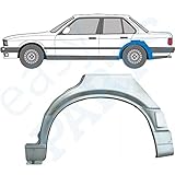 Radlauf-Reparaturblech für hinten, passend für BMW 3/1987-1994 / E30 / 4-Türer / Stahl unlackiert / linke Seite (Beifahrerseite/Beifahrerseite/Beifahrerseite/N/S) / Beseitigen Sie Rost in Ihrem Auto.