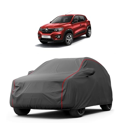 Image of Heavy-Duty Car Cover for Compatible with Renault Kwid (2022 to 2025 All Models) Deluxe Car Protection Cover - Waterproof & UV-Resistant All-Season Exterior Protection
