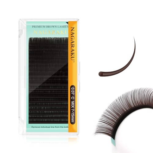 NAGARAKU Dark Brown Individual Lash Extensions Product Picture