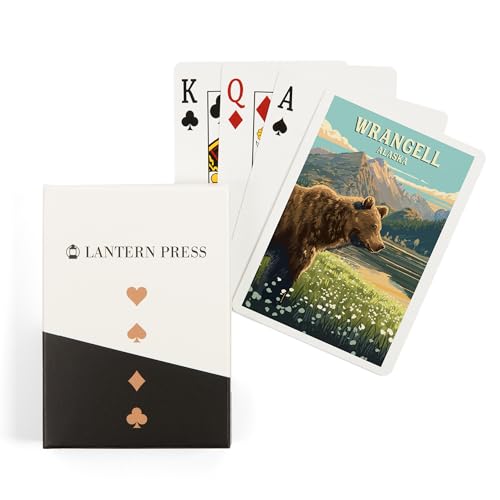 Lantern Press Wrangell Alaska 52 naipes póker para adultos