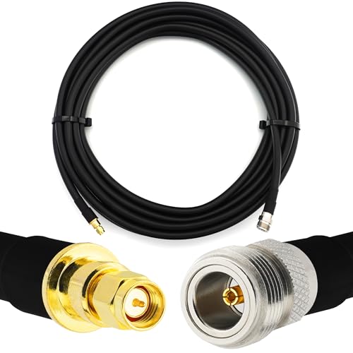 Rallonge câble coaxial 50 Ohm HF400 flexible SMA mâle N femelle 25m routeur 4G 5G
