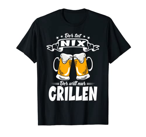 Hombre Der tut nix der will nur Biergrillen - BBQ Grill Master Camiseta