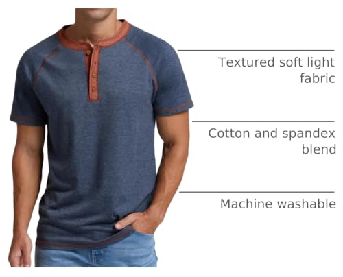Image of Sailwind Mens Henley Long /Short Sleeve T-Shirt Cotton Casual Shirt