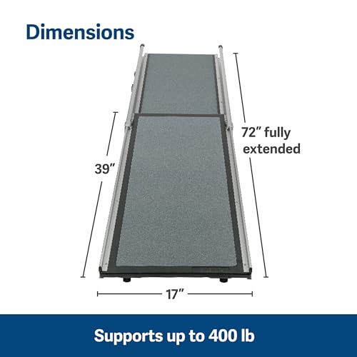 Solvit Deluxe Hunderampe, Teleskop Autorampe, Haustierrampe