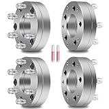 GDSMOTU 4Pcs 5x5 to 6x5.5 5x127 to 5x139.7 Wheel Spacers 2 inch 78.1mm Wheel Adapters for Tahoe 1995-1999 for K1500 1979-1986 14x1.5 Sliver Aluminum Car Spacers