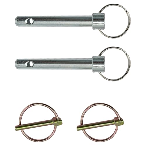 Trucktok 84-0140 1/2 inch Tow Bar Replacement for Retaining Pin with Clips