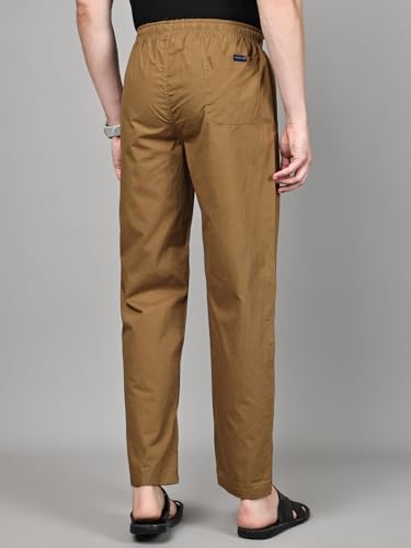 Image of Majestic Man Men Mid Rise Comfort Fit Solid Pure Cotton Casual Style Lounge Pants