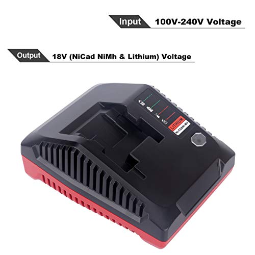 Lasica POR-PCXMVC-L 18V 3.0A Fast Battery Charger Pcxmvc Replacement For Porter-Cable 18-Volt Pc18B Nicd, Nimh & Lithium Cordless Tool Battery Packs Pc18Bl Pc18Blex Compatible thumb #8