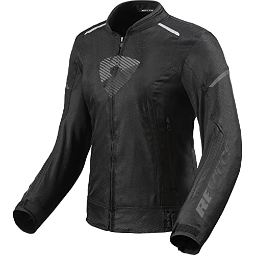 REV'IT! Revit Sprint H2O Ladies Motorcycle Textile Jacket, black/dark grey, 42
