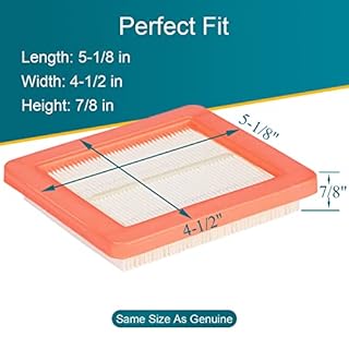 Emmawin 17211-Z8B-901 Air Filter, 4 Pack HRX217 Air Filter for Honda GCV160LA1 GCV190LA Engine Harmony II HRR216 HRR216K9VKAA HRS216 HRN216 Walk Behind Mower