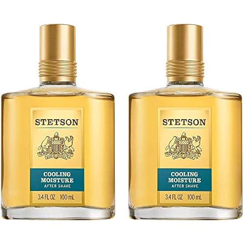 Stetson Cool Moisture Aftershave 3.4 Fluid Ounce, 2 Count