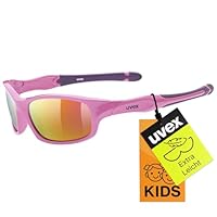 Uvex sportstyle 507 - Sonnenbrille für Kinder - 100% UVA-, B, C Schutz - inkl. Kopfband - pink purple/pink - one size