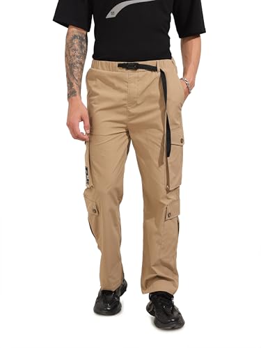 Image of The Indian Garage Co Men Relaxed Fit Mid-Rise Cargos
