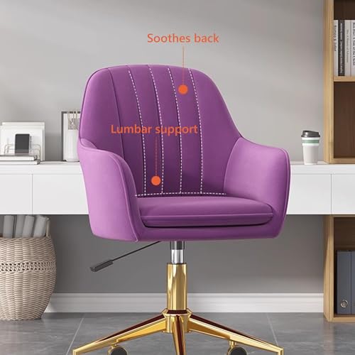 Chaise de bureau réglable pivotante contre le mal de dos pour espace informatique et coiffeuse