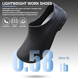 Chef Schoenen Heren Antislip Schoenen Voor Mannen Food Service Olie Waterbestendig Werk Sneakers Comfort Casual Chef Klompen Zwart, Zwart, 39 EU