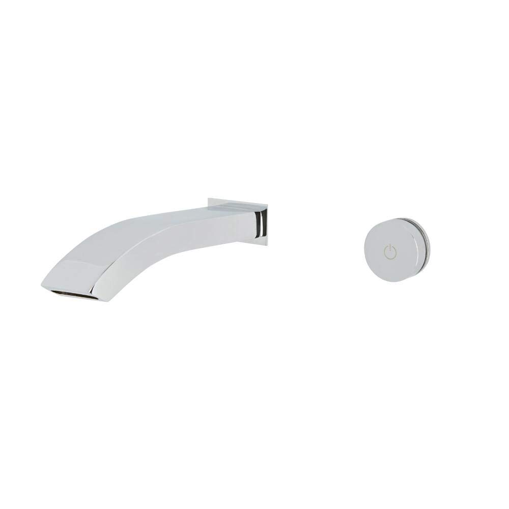 Milano Chrome Razor Wall Mounted Digital Bath Or Bathroom Basin Mixer Tap