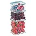 iDesign Plastic BPA-Free Pantry Food Storage Organizer Bin with Air-Tight Hinged Lid, 2 Quart Container for Kitchen, Fridge, Freezer, Cabinet, 5.5
